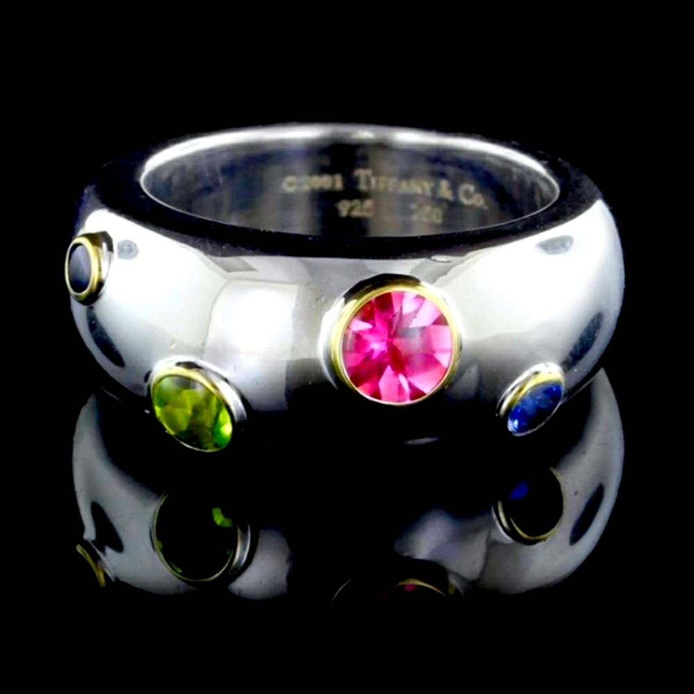 Tiffany & Co Eliote Multi Gemstone Ring